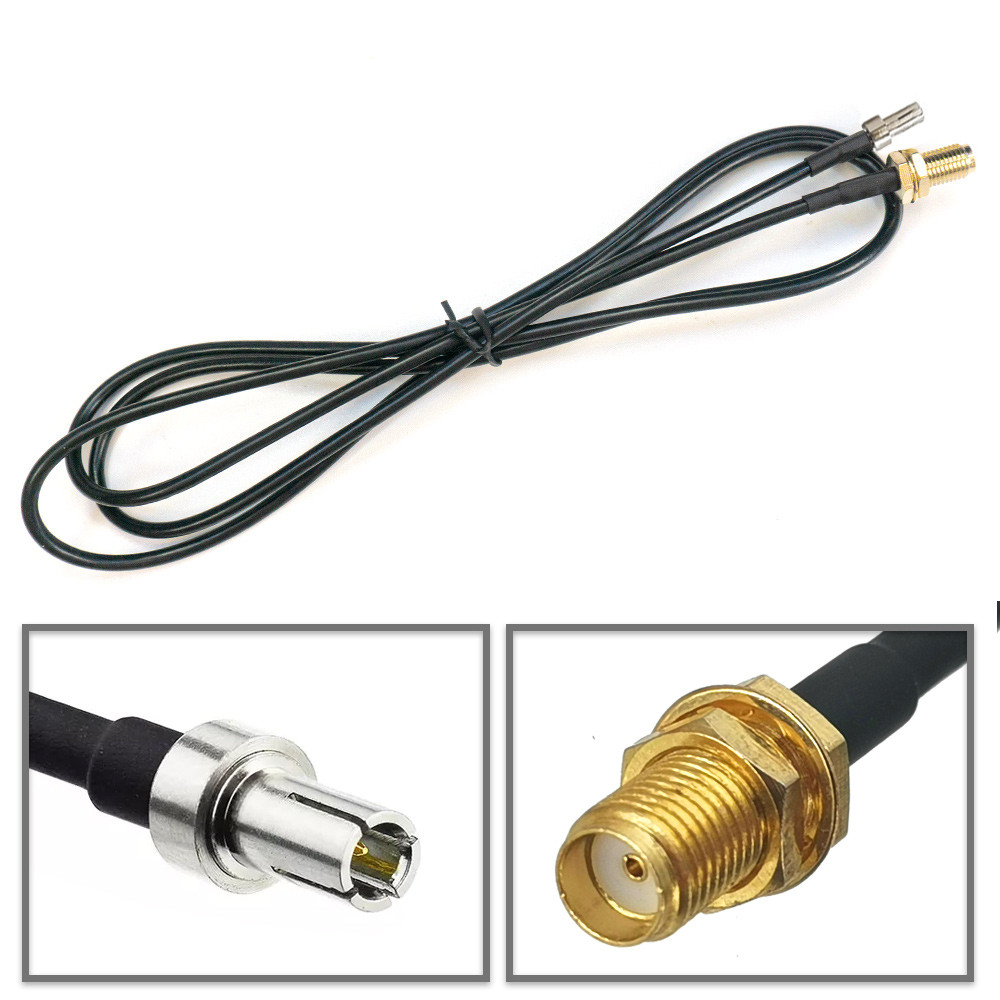 Перехідник антенний TS9 - SMA Female 50см 500мм для 4G 3G GSM модему, кабель подовжувач пігтейл коаксіал RG174