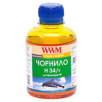 Чернила WWM H34 Yellow для HP 200г (H34/Y) водорастворимые