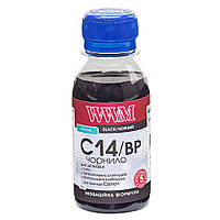 Чорнило WWM C14 Black для Canon 100 г (C14/BP-2) пігментне