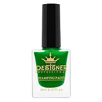 Лак-краска для стемпинга Stamping Paint Designer Professional (Дизайнер Профессионал), 9 мл Зеленый №13