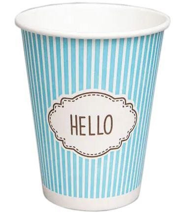 Стакан паперовий Hello blue 500 мл. 25 шт/уп.