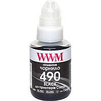 Чорнило WWM GI-490 Black для Canon 140 г (C490BP) пігментне
