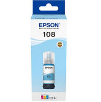 Чернила Epson 108 Light Cyan (Светло Синий) (C13T09C54A) 70мл