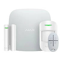 Комплект охоронної сигналізації Ajax StarterKit 2 (8EU) White (29340.102.WH1/35974.102.WH1) DS