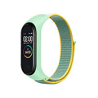 Ремінець BeCover Nylon Style для Xiaomi Mi Smart Band 7 Green-Yellow (707660) Dshop