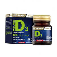 Дієтична добавка Вітамін D3 nutraxin 120 пігулок Biota (НЗ)