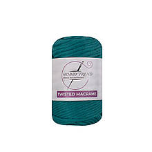 Бавовняний шнур Hobby Trend Twisted. Бірюзовий. 250 г, 70м, 3 мм