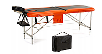 Стол массажный кушетка алю.Bodyfit Оранжевый 2-сигм.до 250 кг + сумка