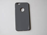 Новий силіконовий чохол для телефона iPhone 6 Plus сірого кольору