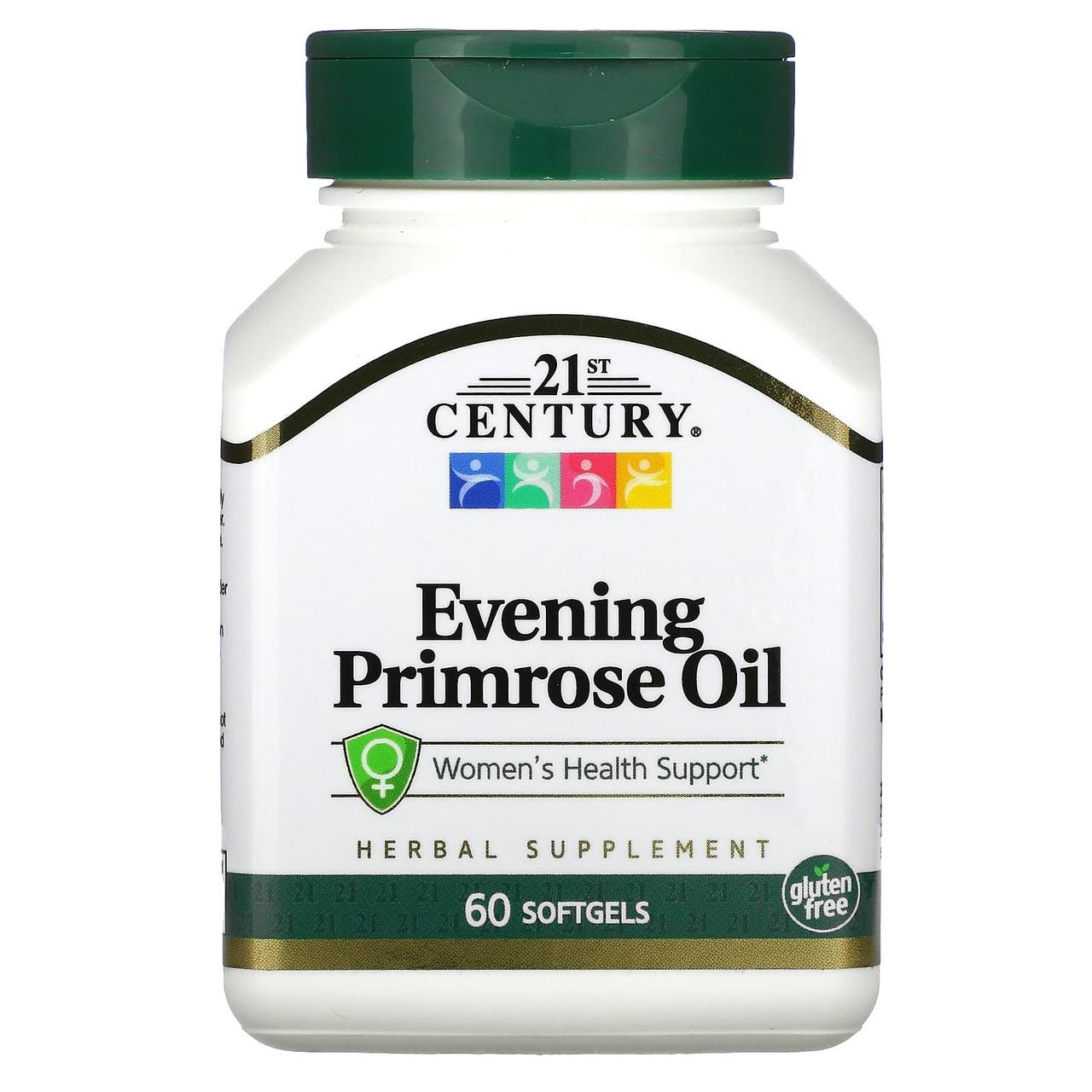 Олія примули вечірньої, Evening Primrose Oil, 21st Century, 60 гелевих капсул