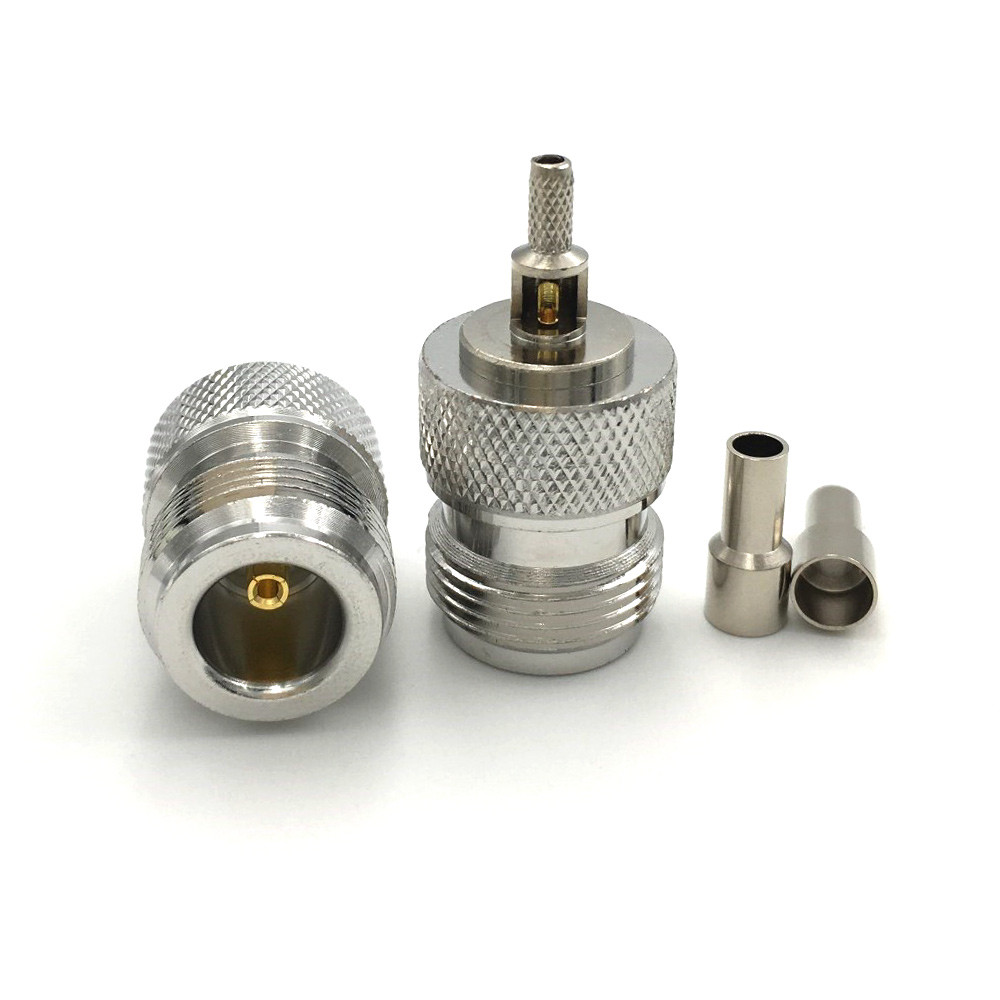 Роз'єм N type Female (мама, гніздо) конектор N типу обтискний на кабель RG-316 RG-188 RG-174 LMR100 SFF-50-1.5, фото 1