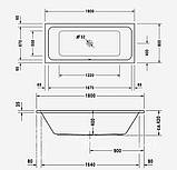 Ванна Duravit D-Code 180х80, фото 2