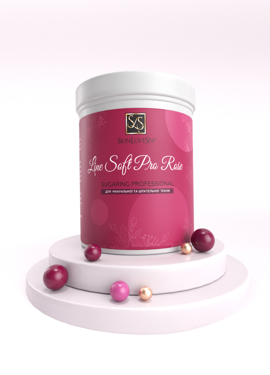 Цукрова паста для депіляції м'яка Soft Pro Rose 1400 г