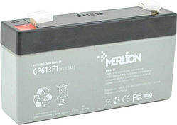 Акумуляторна батарея Merlion 6V 1.3AH (GP613F1/05996) AGM Dshop