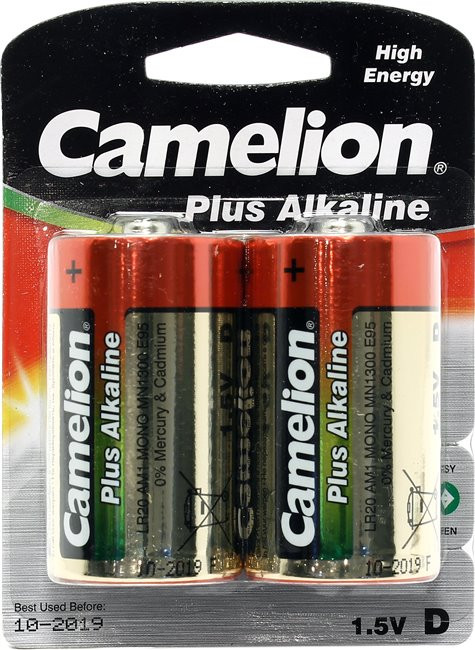 Батарейка CAMELEON Plus Alcaline D/R20 - фото 2 - id-p372181375