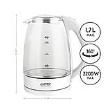 Електрочайник First FA-5404-1-WI Електрочайник DS, фото 3