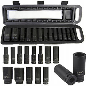 Набір ударних подовжених головок 1/2 10-32 мм Vorfal V08118