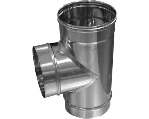 Трійники для димоходу одностінні з неіржавкої сталі (87°)