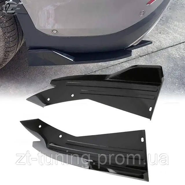 Губа на бампер универсальная Ford Форд Пластиковая Губа бампера, Черный ...