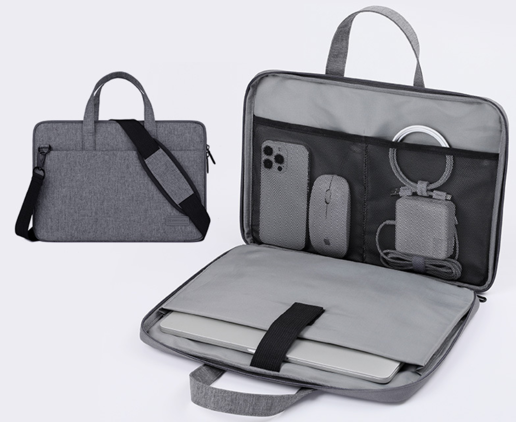 Сумка чохол для ноутбука 17.3" 180° Brinch BW-013 сумка під ноутбук 17 дюймів сіра, фото 1