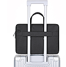 Сумка для ноутбука синя 15,6" 180° Brinch чохол-папка з відділенням на липучці для нотбуку 15.6 дюйма синій з кішенями, фото 3