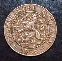 Нидерланды. Антильские остр. 2,5 Цента 1956 год