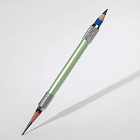 Тримач для олівця Двосторонній металевий Зелений