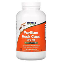 Травы Now Foods Подорожник (Псилиум), Psyllium Husks, 700 Мг, 360 Капсул (NOW-05974)