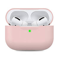 Силиконовый чехол для наушников Airpods PRO (Пудра)