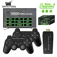 Игровая приставка к телевизору Data Frog Lite 64G, Ретро игровая консоль, Game Stick 4k y3 lite, 10000 игр