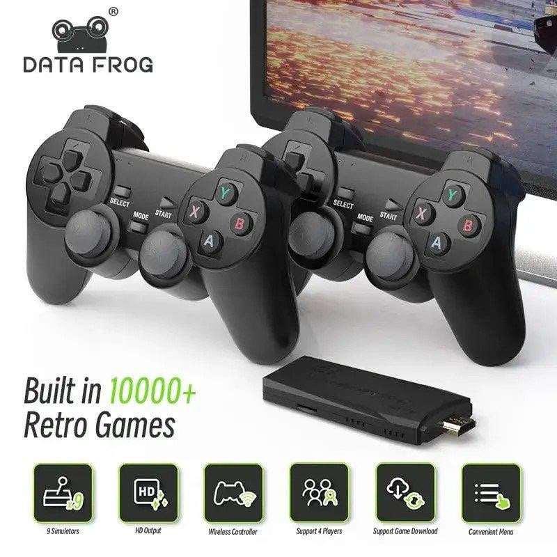 Игровая приставка к телевизору Data Frog Lite 64G, Ретро игровая консоль, Game Stick 4k y3 lite, 10000 игр - фото 8 - id-p2065455148