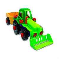 Оригінал! Конструктор EDU-Toys Трактор с инструментами (JS030) | T2TV.com.ua