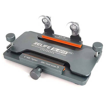 Тримач RELIFE RL-601S MINI для ремонту екрану, задньої кришки смартфона + затискач 2 в 1, фото 1