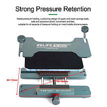 Тримач RELIFE RL-601S MINI для ремонту екрану, задньої кришки смартфона + затискач 2 в 1, фото 5