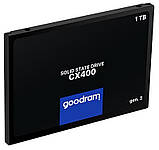 Накопичувач SSD 1ТB GOODRAM CX400 Gen.2 2.5" SATAIII 3D TLC (SSDPR-CX400-01T-G2) ( 2.5" ) DS, фото 3