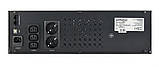 ДБЖ EnerGenie UPS-RACK-1500 1500 VA, Line Int., AVR, 3xIEC+2xSchuko, USB, LCD, RJ11 Чорний DS, фото 3