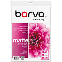 Фотобумага Barva Everyday матовая 125г/м2 A4 100л (IP-AE125-318) DShop