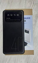 Power Bank 40000 мАг 5V2A, Зарядний пристрій для швидкої зарядки, Портативний зовнішній акумулятор, фото 3