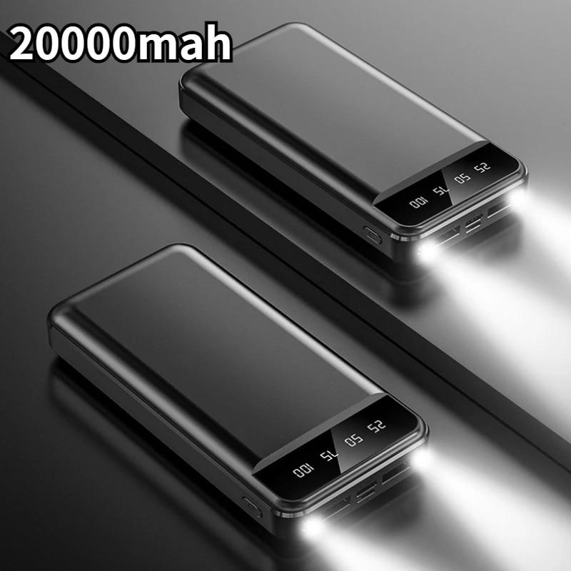 Power Bank 20000 мАг 5V2A, Зарядний пристрій для швидкої зарядки, Портативний зовнішній акумулятор