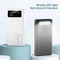 Power Bank 30000 мАг 5V2A, Зарядний пристрій для швидкої зарядки, Портативний зовнішній акумулятор, фото 4