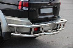 Задній захист AK-Special нерж для Mitsubishi Pajero Sport 1996-2007
