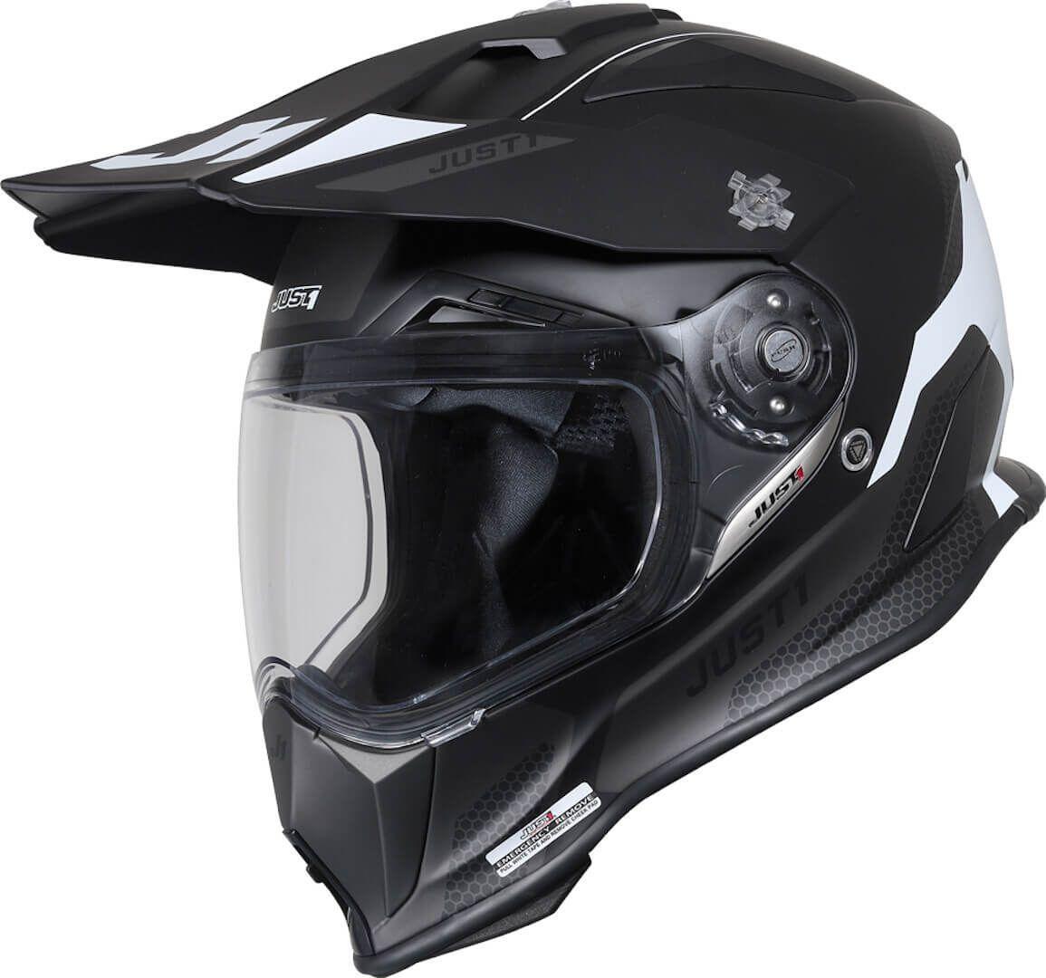 Мотошолом Just1 J14-F Elite White Black L