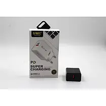 Адаптер Fast Charge 220v 18w PD 889 USB+type C, Зарядний пристрій зі швидкою зарядкою, фото 4