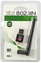 USB WI-FI 802 Адаптер WF 2\ LV-UW 10-2DB працює з Т2 приставками, Бездротовий мережевий адаптер з антеною, фото 4