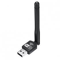 USB WI-FI 802 Адаптер WF 2\ LV-UW 10-2DB працює з Т2 приставками, Бездротовий мережевий адаптер з антеною, фото 5