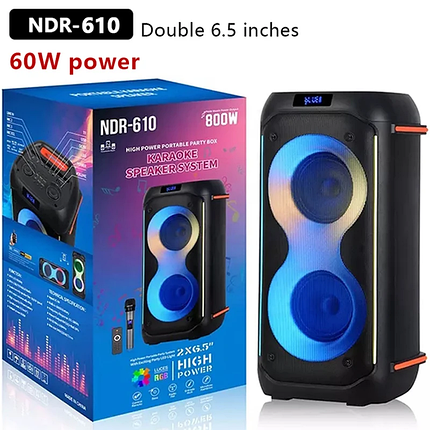 Портативна акустика NDR 610 60 cm, Потужна бездротова колонка Bluetooth, фото 1