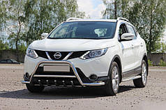 Кенгурятник WT003-Plus нерж для Nissan Qashqai 2014-2021рр