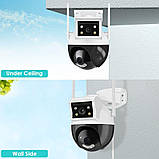 Вулична водонепроникна WIFI камера нічного бачення PTZ 8MP IP66, ICSEE | Вулична відеокамера, фото 7