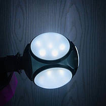 Складна Лампа 2029 (E27), 360 градусів, 40 Вт Led FootballUFO Lamp, Унікальна Світлодіодна Люстра, фото 4