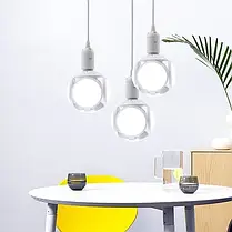 Складна Лампа 2029 (E27), 360 градусів, 40 Вт Led FootballUFO Lamp, Унікальна Світлодіодна Люстра, фото 5